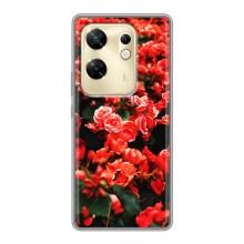 Чохли з квітами для Infinix Zero 30 (VPrint) (Квіти червоні)