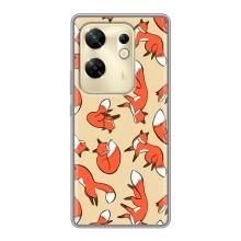 Чехлы с картинкой Лисички для Infinix Zero 30 (VPrint) (Лисички)