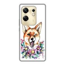 Чехлы с картинкой Лисички для Infinix Zero 30 (VPrint) (Веселая лисичка)