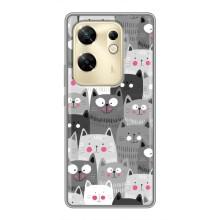 Чехлы с Котиками для Infinix Zero 30 (VPrint) (Рисованные котики)