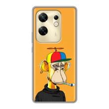 Чехлы с Обезьянами NFT для Infinix Zero 30 (AlphaPrint) (Скучающая Обезьяна NFT)