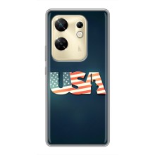 Чехол Флаг USA для Infinix Zero 30 (USA)