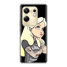 Чохол з друком для Infinix Zero 30 - (Мода) (AlphaPrint) (Дівчина в тату)