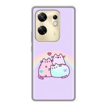 Чехол на Инфиникс ЗЕРО 30 с Котами (VPrint) (Радужные котики)