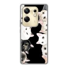Чехол на Инфиникс ЗЕРО 30 с Котами (VPrint) (Взгляд котов)