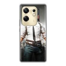 Силиконовый чехол с картинкой "Герой Pubg" на Infinix Zero 30 – Пабг