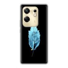 Чехол с картинками на черном фоне для Infinix Zero 30 – Листочек