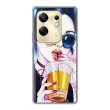 Чохол з картинкою Модні Дівчата Infinix Zero 30 – Дівчина з коктейлем