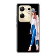 Чохол з картинкою Модні Дівчата Infinix Zero 30 – Дівчина з телефоном