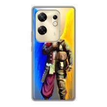 Чехол с картинкой (Патриотический КОЗАК) на Infinix Zero 30 – Козак с крыльями