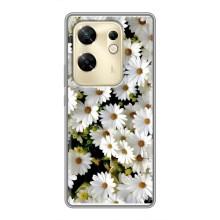 Чехол с ромашками на Infinix Zero 30 – Рамка в ромашках