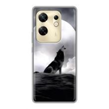Чехол с Волком на Infinix Zero 30 – Волк и луна