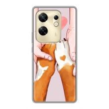 Чохол (ТПУ) Милі песики для Infinix Zero 30 – Любов до собак
