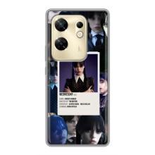 Чохли Венсдей на Infinix Zero 30 Уенсдей (AlphaPrint) (колаж Венздей)