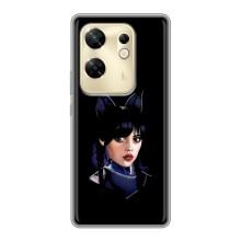 Чохли Венсдей на Infinix Zero 30 Уенсдей (AlphaPrint) (серйозна Венздей)
