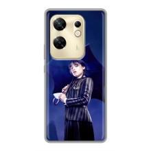 Чохли Венсдей на Infinix Zero 30 Уенсдей (AlphaPrint) (Венздей з парасолькою)