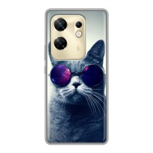 Чехол с милыми котиками на Инфиникс ЗЕРО 30 (Стильный кот)