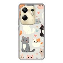 Чехол с рисунком кот на Infinix Zero 30 – Коллаж котов