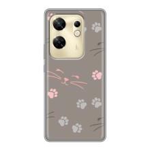 Чехол с рисунком кот на Infinix Zero 30 – Лапы и усы