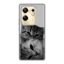 Чехол с рисунком кот на Infinix Zero 30 – Пара котов