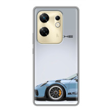 Чохол з авто Порше для Infinix Zero 30 – Блакитний Порше