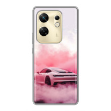 Чохол з авто Порше для Infinix Zero 30 – Рожевий Порше
