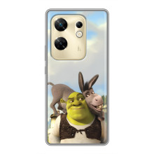 Чохол з мультфільмом Шрек на Infinix Zero 30 – Шрек і осел