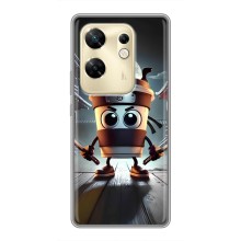 Чохол з мемом Тралалело тралала на Infinix Zero 30 (Капучіно асасіно)