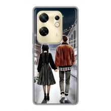 Чохол з дизайном Венздей 2 на Infinix Zero 30 – Венздей і Тайлер