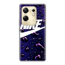 Чехол с логотипом Найк на Infinix Zero 30 (Найк на фиолетовом)
