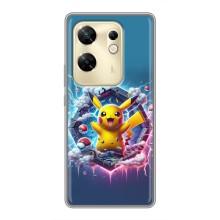 Чехол с Пикачу на Infinix Zero 30 – Лого Пикачу