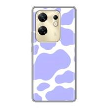 Чохол з принтом корови на Інфінікс Зеро 30 – Фіолетовий принт