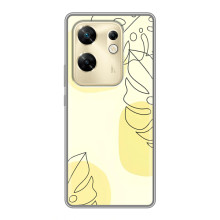 Силконовий чохол з принтом в квітах на Infinix Zero 30