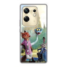 Чохол Зоотрополіс на Infinix Zero 30 – Нік Джуді і змія