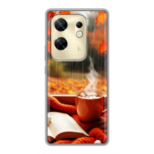 Чохол з унікальним дизайном 'Осінь з кавою' для Infinix Zero 30 – Кава і дощ