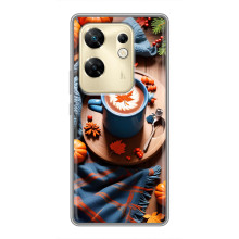Чохол з унікальним дизайном 'Осінь з кавою' для Infinix Zero 30 – Кава і гарбузики
