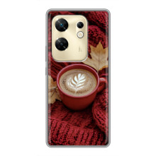 Чохол з унікальним дизайном 'Осінь з кавою' для Infinix Zero 30 – Кава на ковдрі