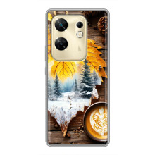 Чохол з унікальним дизайном 'Осінь з кавою' для Infinix Zero 30 – Осінньо-зимове кава