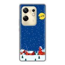 Силиконовый бампер на рождество для Infinix Zero 30 – Город в снегу