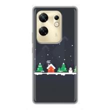 Силиконовый бампер на рождество для Infinix Zero 30 – Город зимний