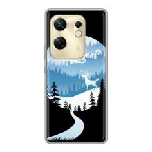 Силиконовый бампер на рождество для Infinix Zero 30 – Рождественский Олень