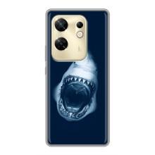 Силиконовый бампер с картинкой животных для Infinix Zero 30 (Пасть Акулы)