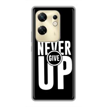 Силиконовый Чехол на Infinix Zero 30 с картинкой Nike – Never Give UP