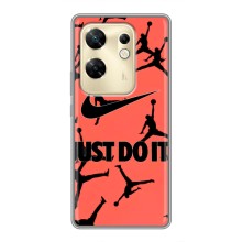 Силіконовый Чохол Nike Air Jordan на Інфінікс Зеро 30 (Just Do It)