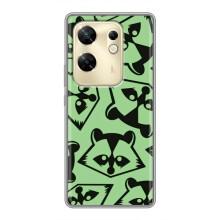 Силіконовий Чохол з Энотами  на Infinix Zero 30 – Мордочки Єнота