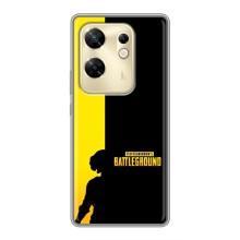 Чохол (TPU) з картинкою "Лого Пабг" на Інфінікс Зеро 30 – Battlegrounds