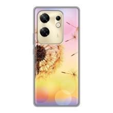 Силиконовый Чехол с одуванчиками на Infinix Zero 30 – Цветок-одуванчик