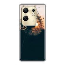 Силиконовый Чехол с одуванчиками на Infinix Zero 30 – Красивый одуванчик