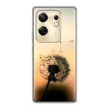 Силиконовый Чехол с одуванчиками на Infinix Zero 30 – Роздумаханый одуванчик
