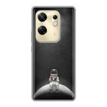 Силиконовый Чехол с принтом "Космонавты" на Infinix Zero 30 – Космонавт романтик